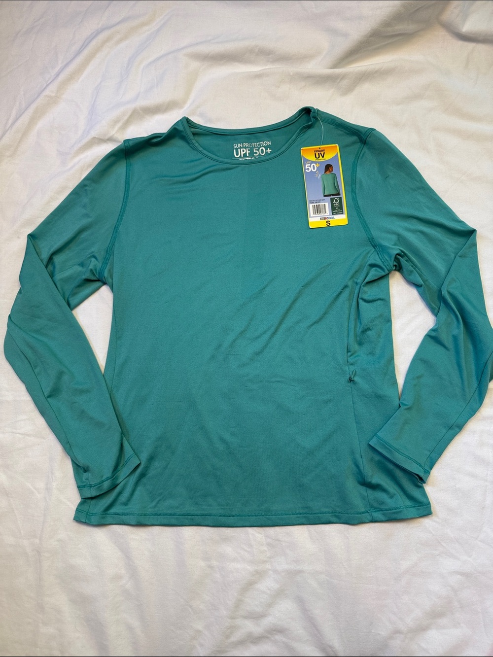 UPF 50+ Women's Swim Coverup Long Sleeve in Teal NWT but see description